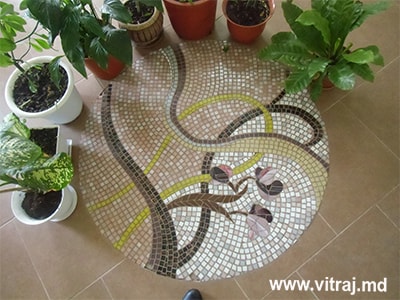 Decorative mosaic floor